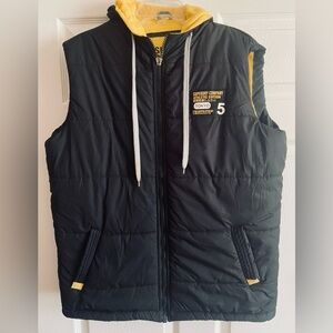 SUPERDRY JPN academy west Hooded Puffer Vest size XX larg
